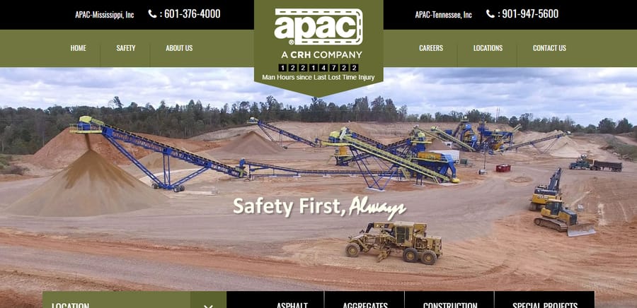 The APAC-Mississippi website designed by P.O.G.
